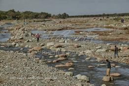 Image du Maroc Professionnelle de  La vallée de l'Ourika près de Tnine Ourika, le village berbère située dans dans le haut Atlas sur la route de l'Oukaimden, Mardi 27 Février 2007. (Photo / Abdeljalil Bounhar) 